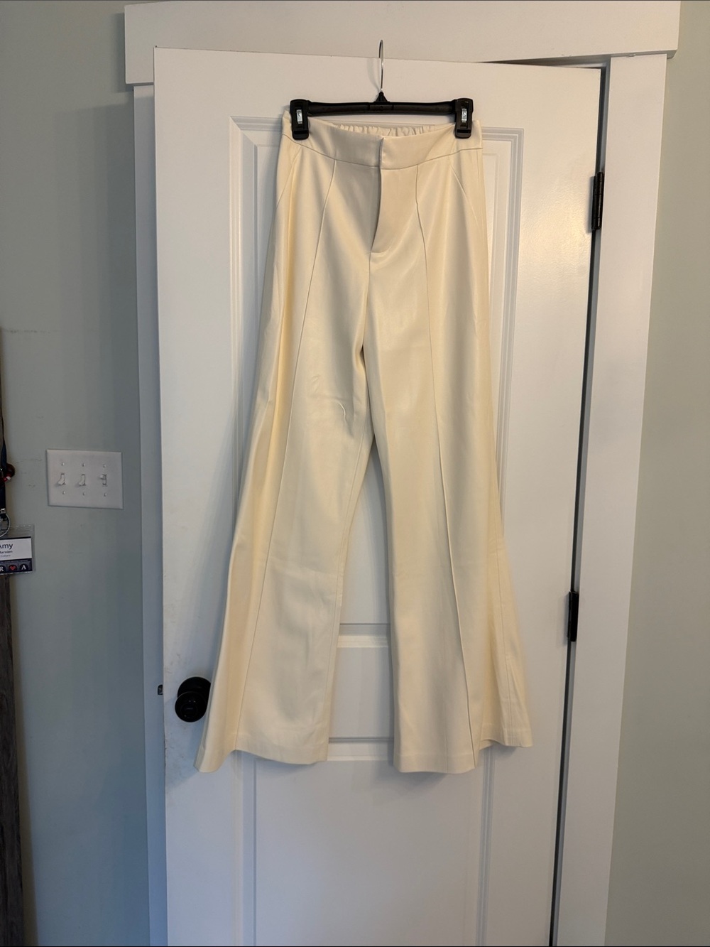 Elan Cream Wide-Leg Trousers